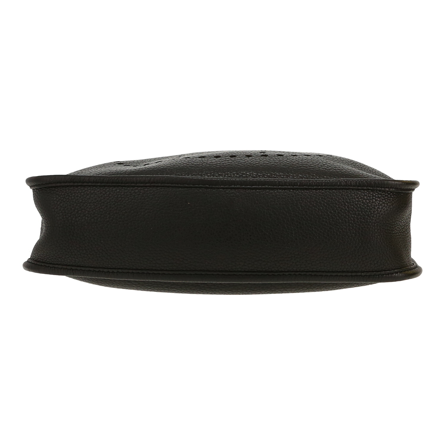 Hermès  Evelyne shoulder bag  in black leather taurillon clémence - Detail D1