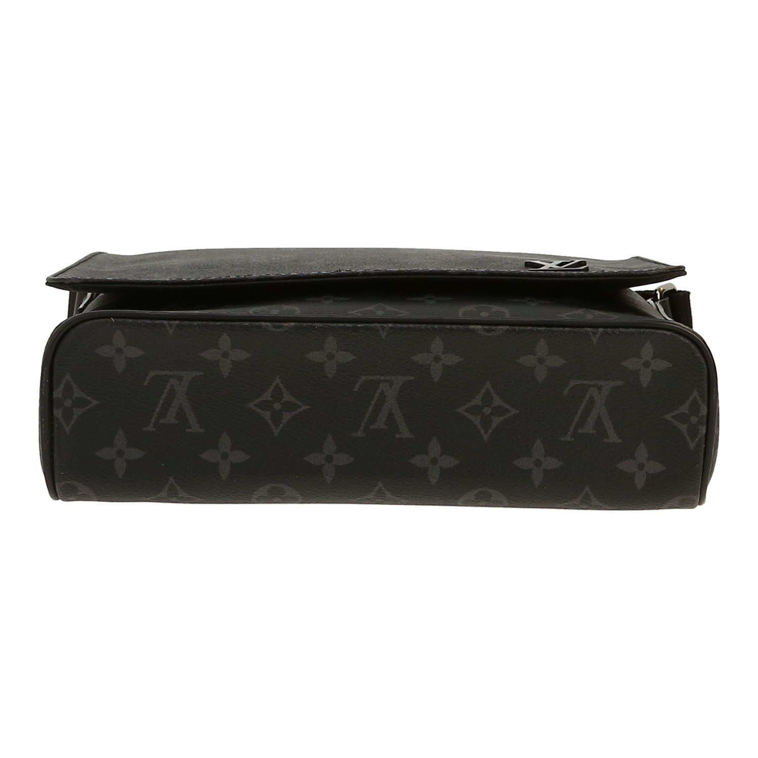 Bolso bandolera Louis Vuitton  District modelo pequeño  en lona Monogram negra y gris - Detail D1