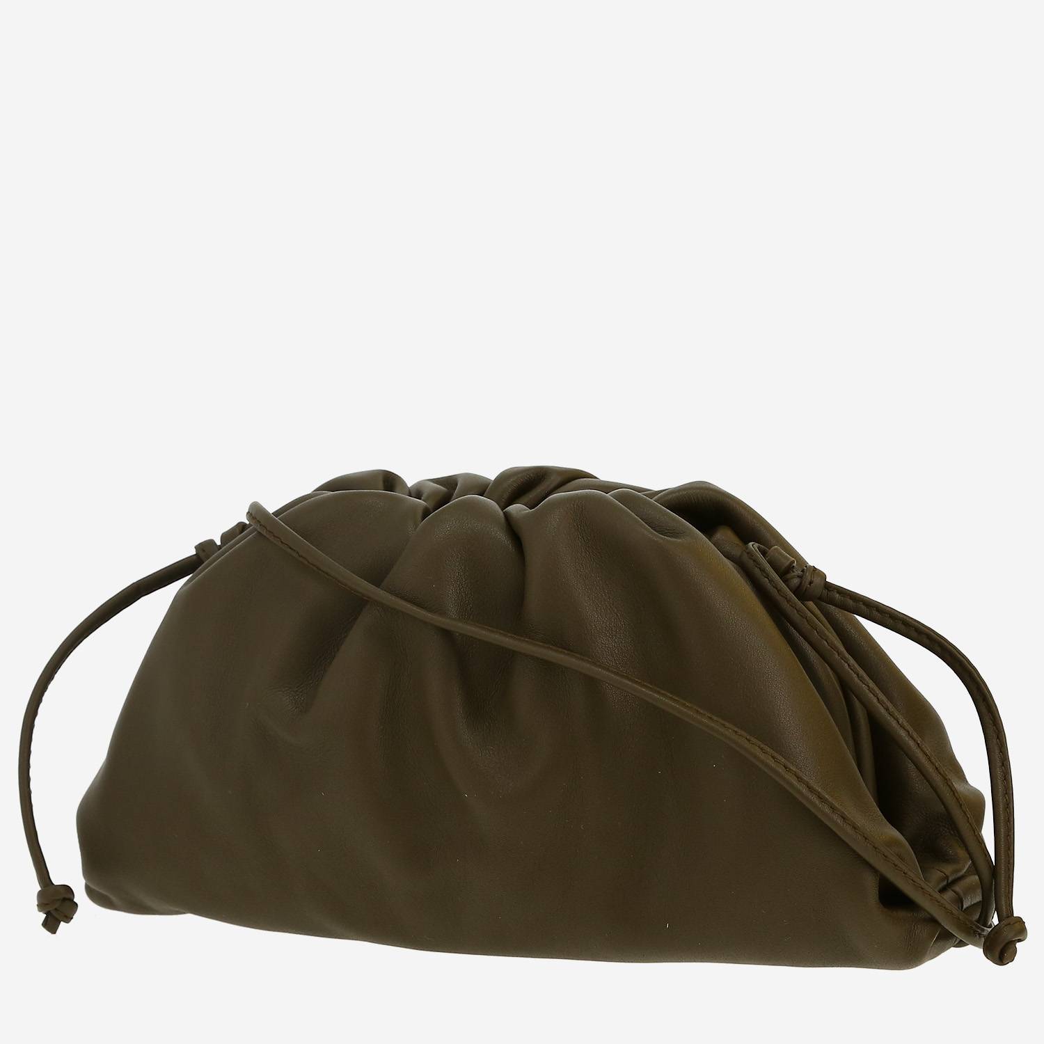 Bottega Veneta  Pouch handbag/clutch  in khaki leather