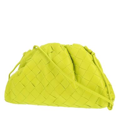 Borsa a tracolla Bottega Veneta  Pouch mini  in pelle intrecciata verde