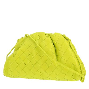Sac bandoulière Bottega Veneta  Pouch en cuir intrecciato vert