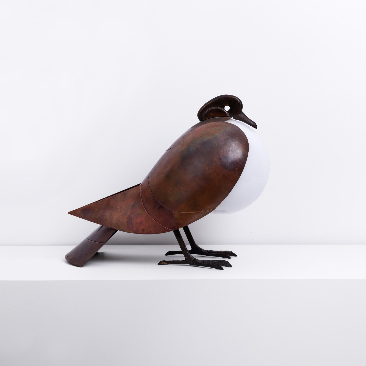 François-Xavier Lalanne (1927-2008), Lampe de table 'Pigeon' - le modèle crée en 1991 - Edition Artcurial - Detail D4