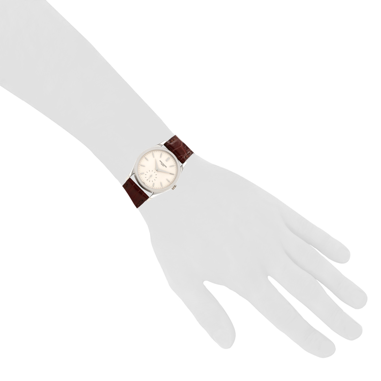 Montre Patek Philippe Calatrava en or blanc Ref: Patek Philippe - 3796  Vers 2000 - Detail D1