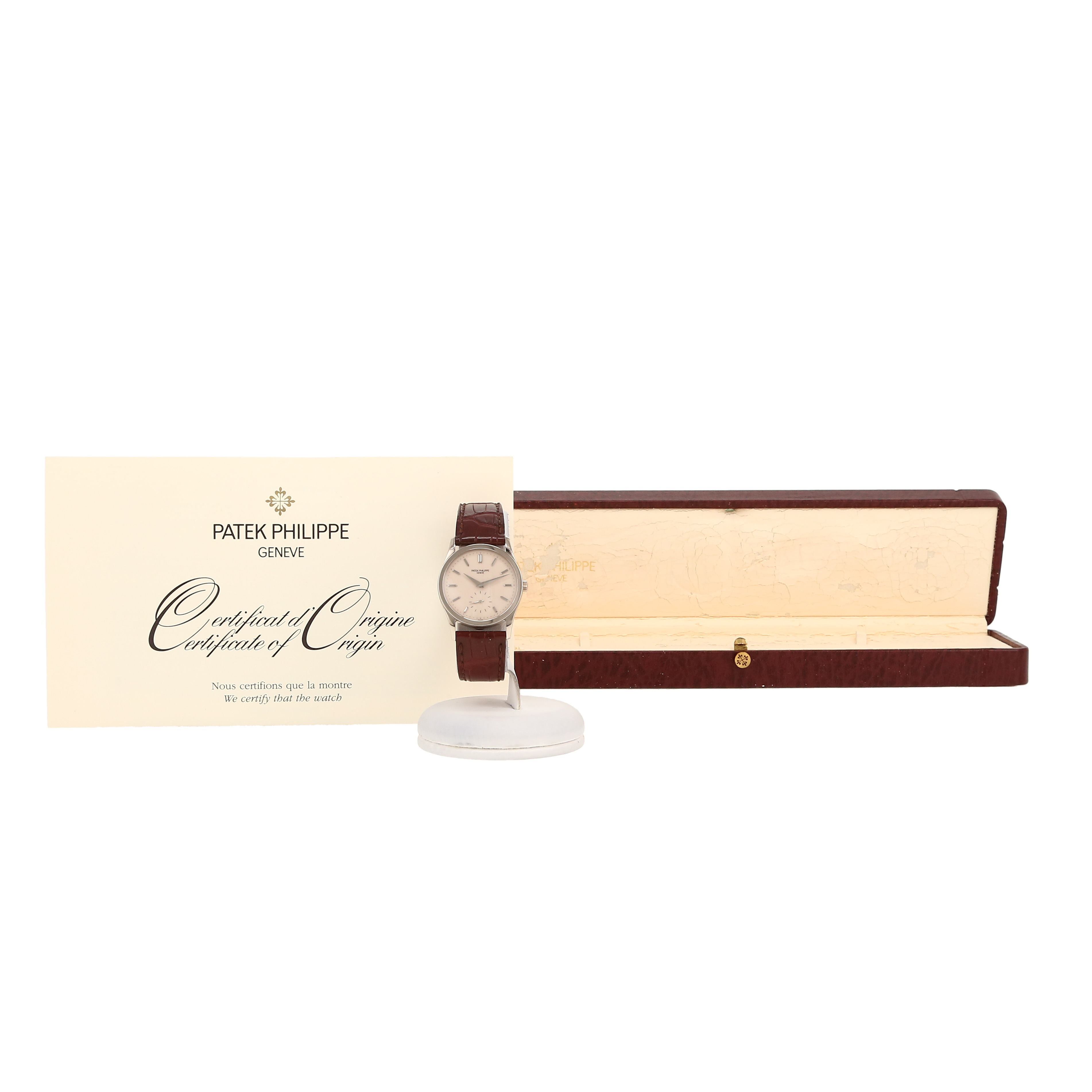 Montre Patek Philippe Calatrava en or blanc Ref: Patek Philippe - 3796  Vers 2000