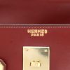 Hermès  Kelly 32 cm handbag  in burgundy box leather - Detail D2 thumbnail
