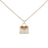 Collier Hermès Amulettes Kelly en or rose et diamants - 00pp thumbnail