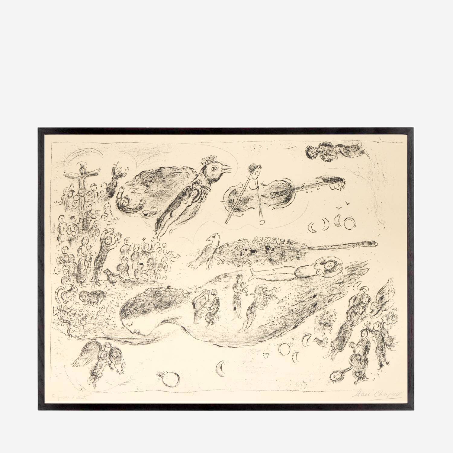 Marc Chagall (1887-1985), Hommage à Mozart - 1972