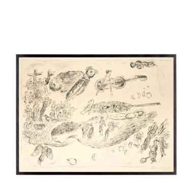 Marc Chagall (1887-1985), Hommage à Mozart - 1972
