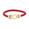 Brazalete Fred Force 10 modelo grande de oro amarillo y diamantes - 00pp thumbnail