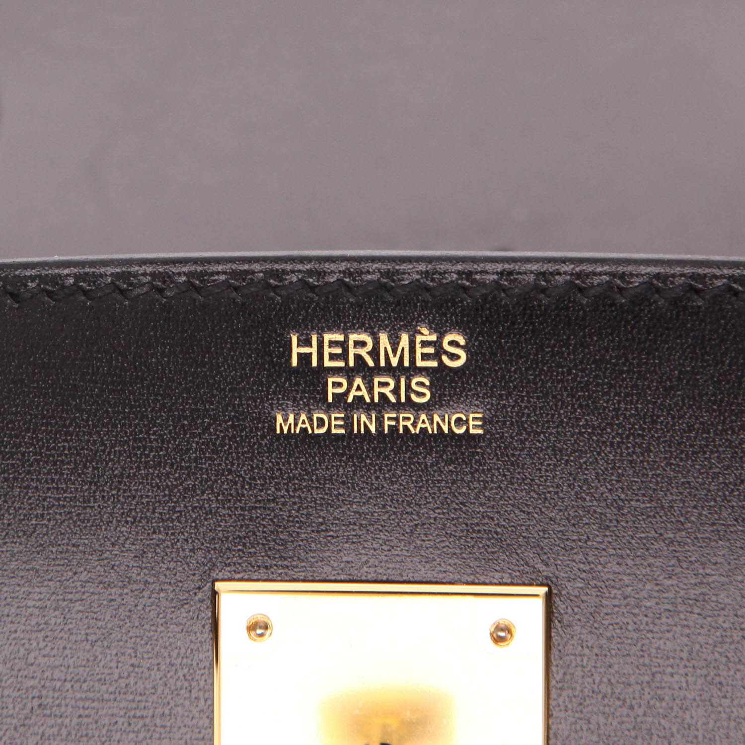 Borsa Hermès  Birkin 30 cm in pelle box nera - Detail D2