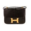 Hermès  Constance handbag  in brown crocodile - 360 thumbnail