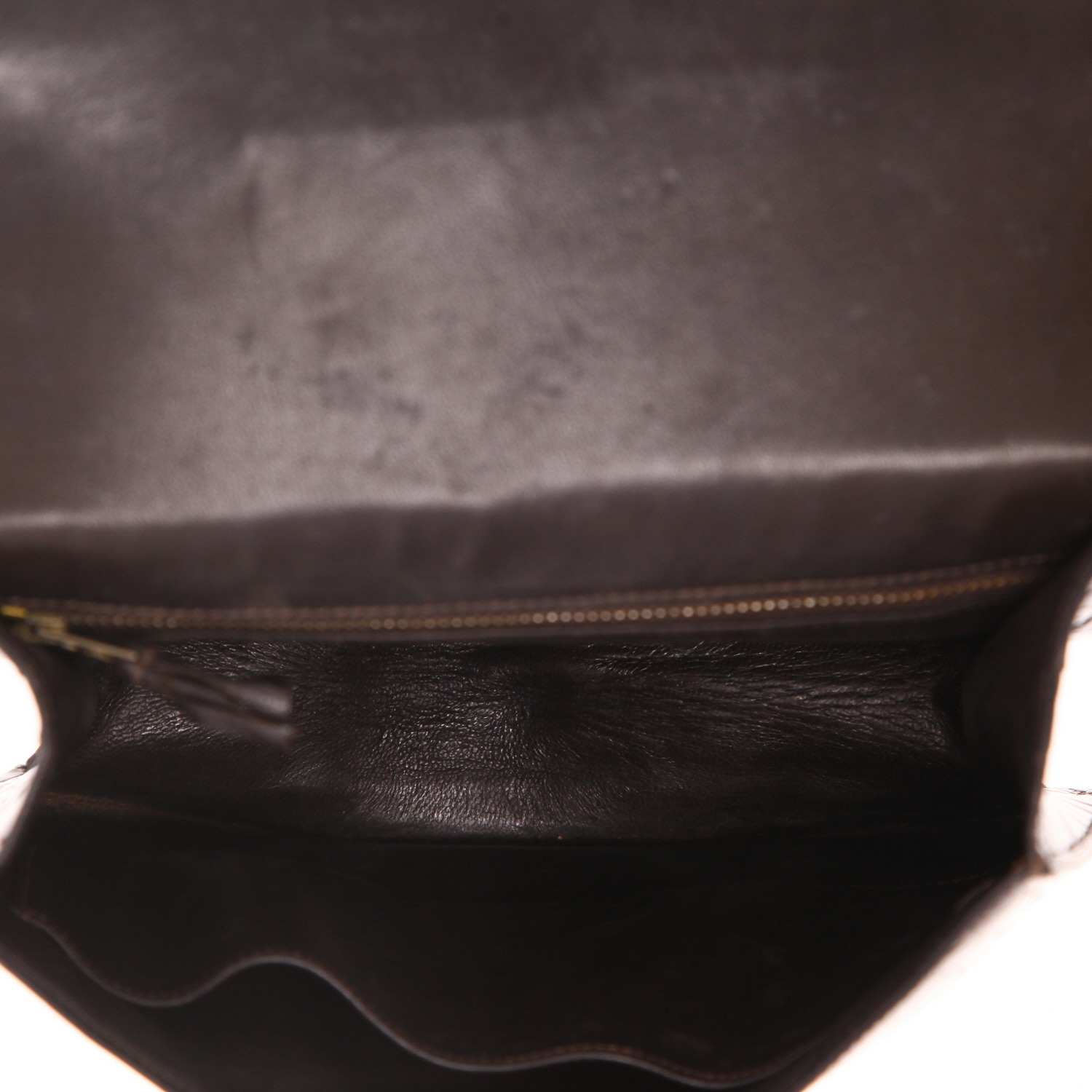 Hermès  Constance handbag  in brown crocodile - Detail D3