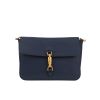 Gucci  Jackie Soft shoulder bag  in blue grained leather - 360 thumbnail