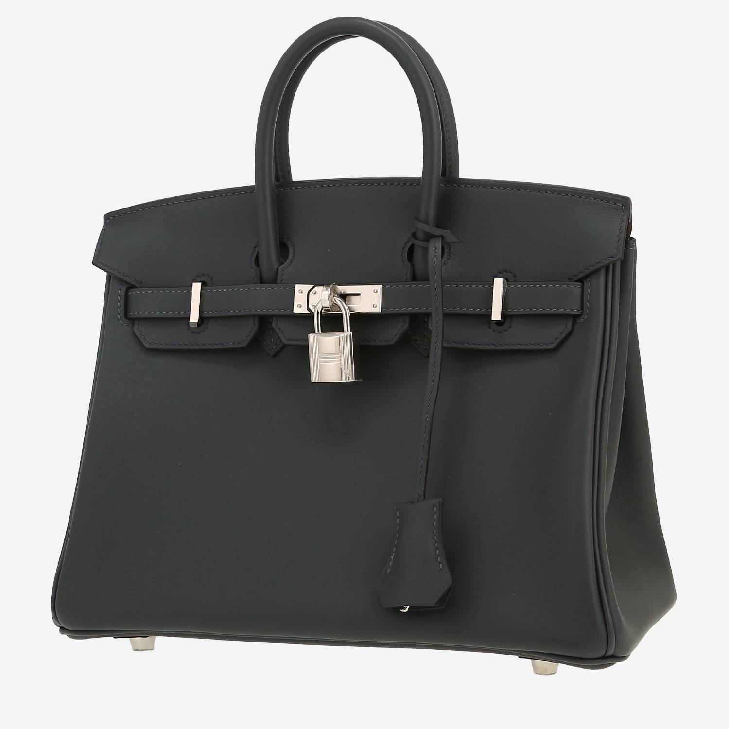 Hermès  Birkin 25 cm handbag  in Gris Misty Swift leather