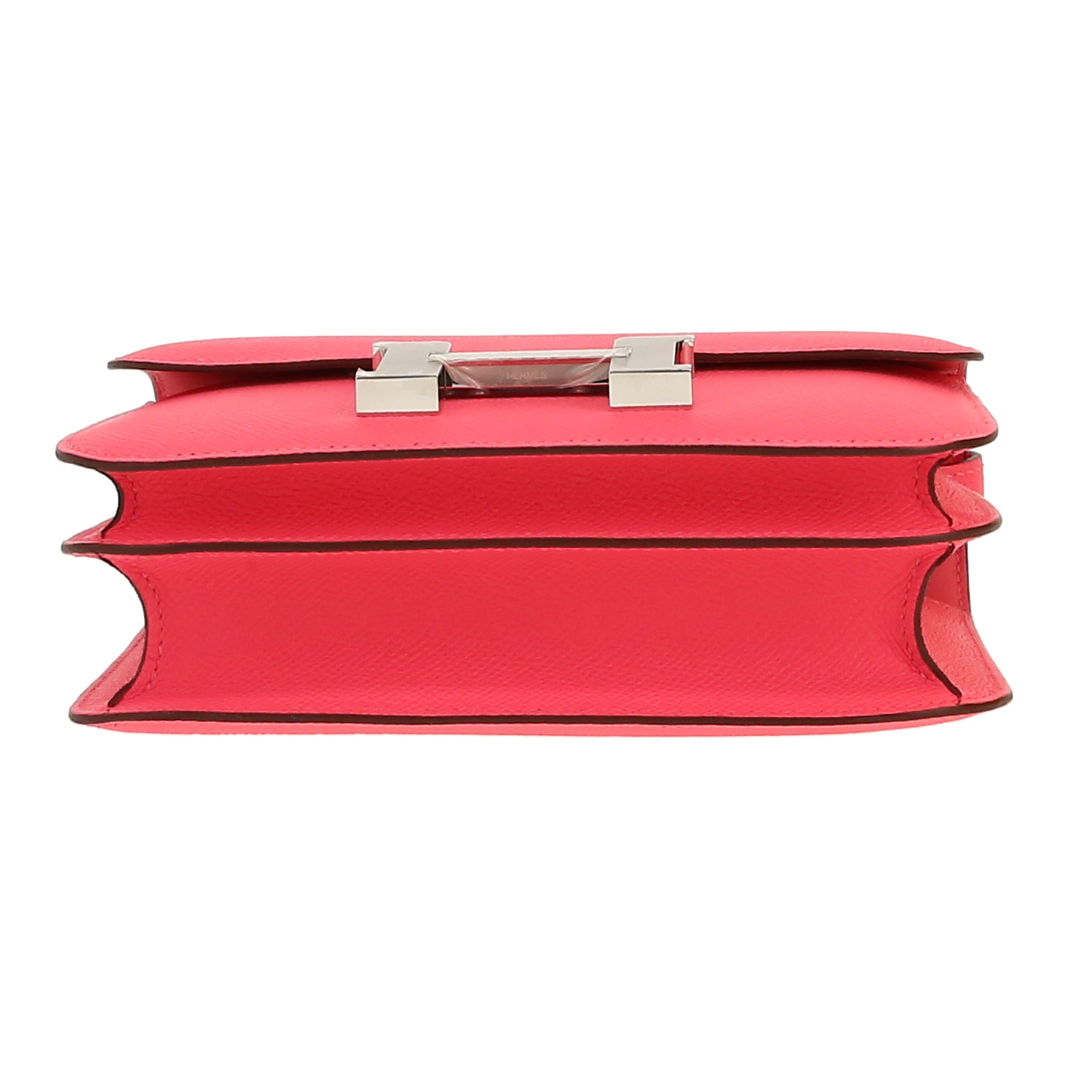 Sac à main Hermès  Constance en cuir epsom rose - Detail D1