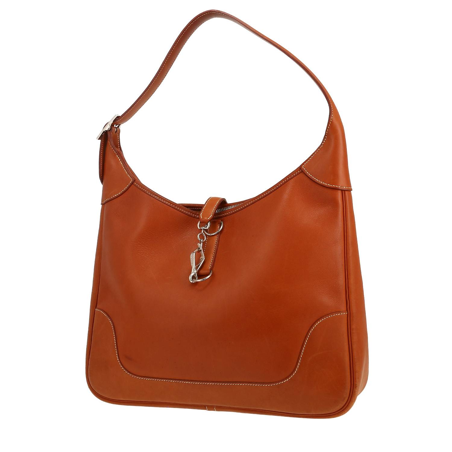 Hermès  Trim bag worn on the shoulder or carried in the hand  in fawn Barenia leather