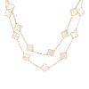 Sautoir Van Cleef 
Arpels Vintage Alhambra en or jaune et nacre - 00pp thumbnail