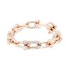Bracelet Tiffany 
Co City HardWear grand modèle en or rose et diamants - 00pp thumbnail
