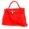 Hermès  Kelly 32 cm handbag  in orange Capucine togo leather - 00pp thumbnail