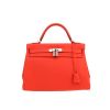 Hermès  Kelly 32 cm handbag  in orange Capucine togo leather - 360 thumbnail