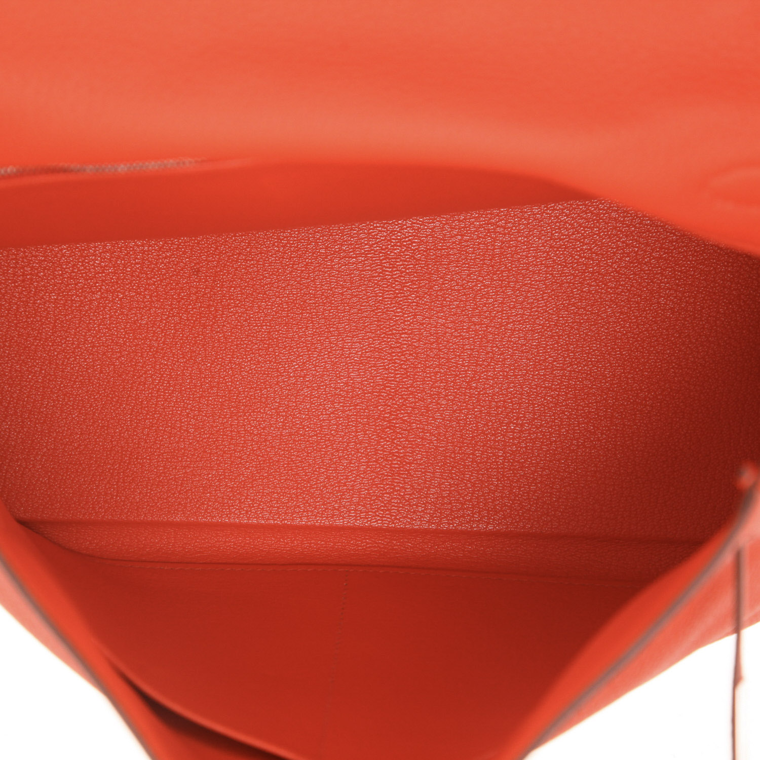 Sac à main Hermès  Kelly 32 cm en cuir togo orange Capucine - Detail D3