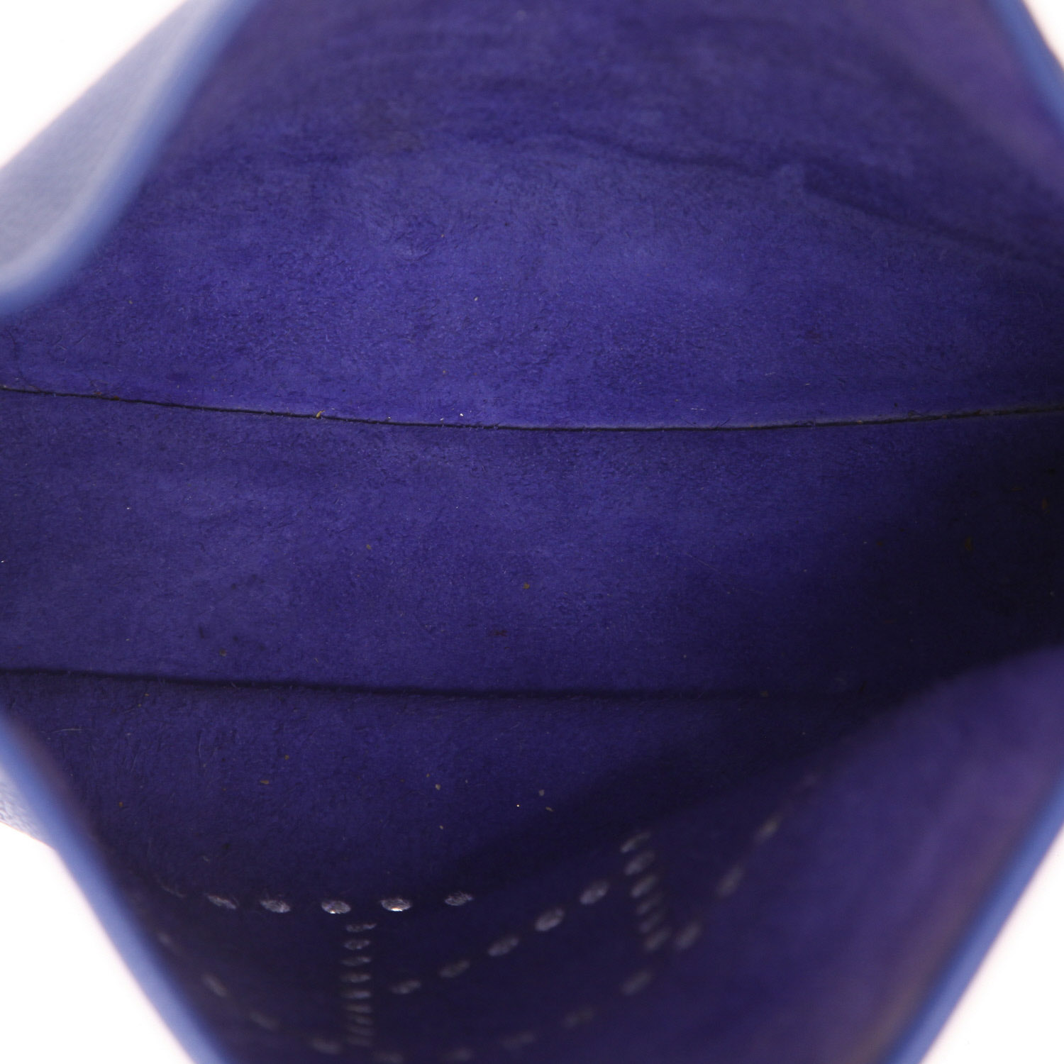 Hermès  Evelyne III shoulder bag  in blue togo leather - Detail D3