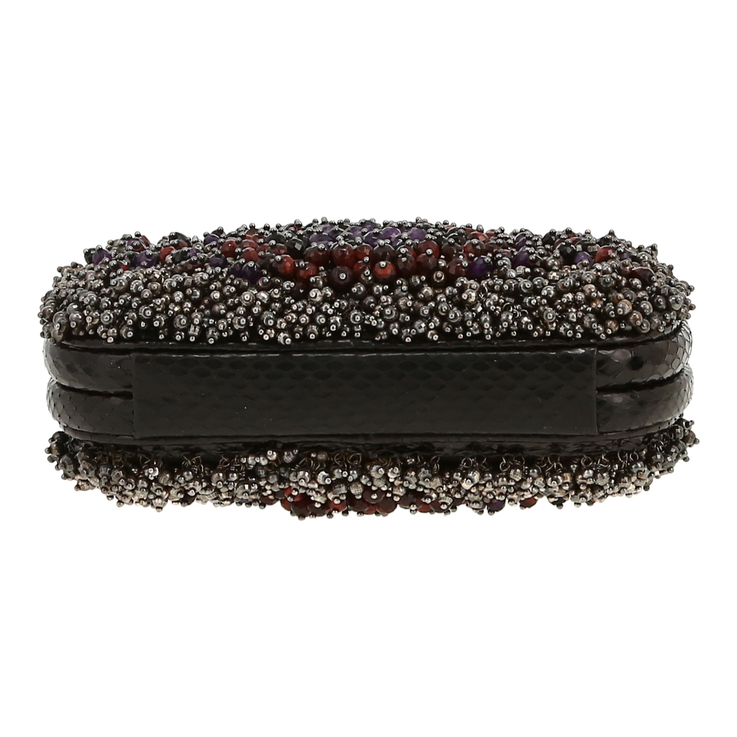 Pochette Bottega Veneta  Knot en python noir - Detail D1