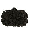 Bottega Veneta  Knot pouch  in black leather  and black python - 00pp thumbnail