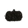 Bottega Veneta  Knot pouch  in black leather  and black python - 360 thumbnail