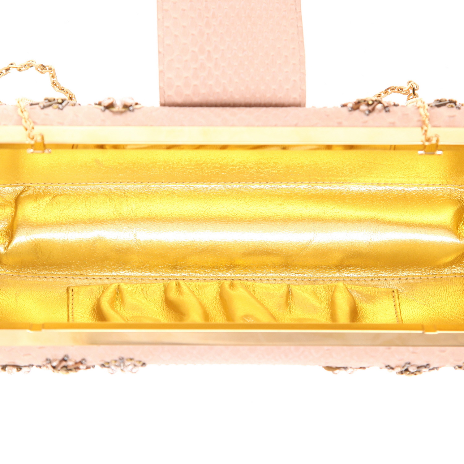 Louis Vuitton   clutch  in pink python - Detail D3