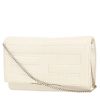 Borsa a tracolla Fendi   in pitone bianco e pelle bianca - 00pp thumbnail