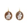 Pomellato  earrings in pink gold and agate - 00pp thumbnail