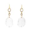 Paire de boucles d'oreilles H. Stern Temptation Rock en or jaune, diamants bruns et cristal de roche - 00pp thumbnail