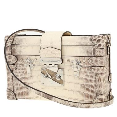 Louis Vuitton  Petite Malle Himalaya trunk  in white niloticus crocodile
