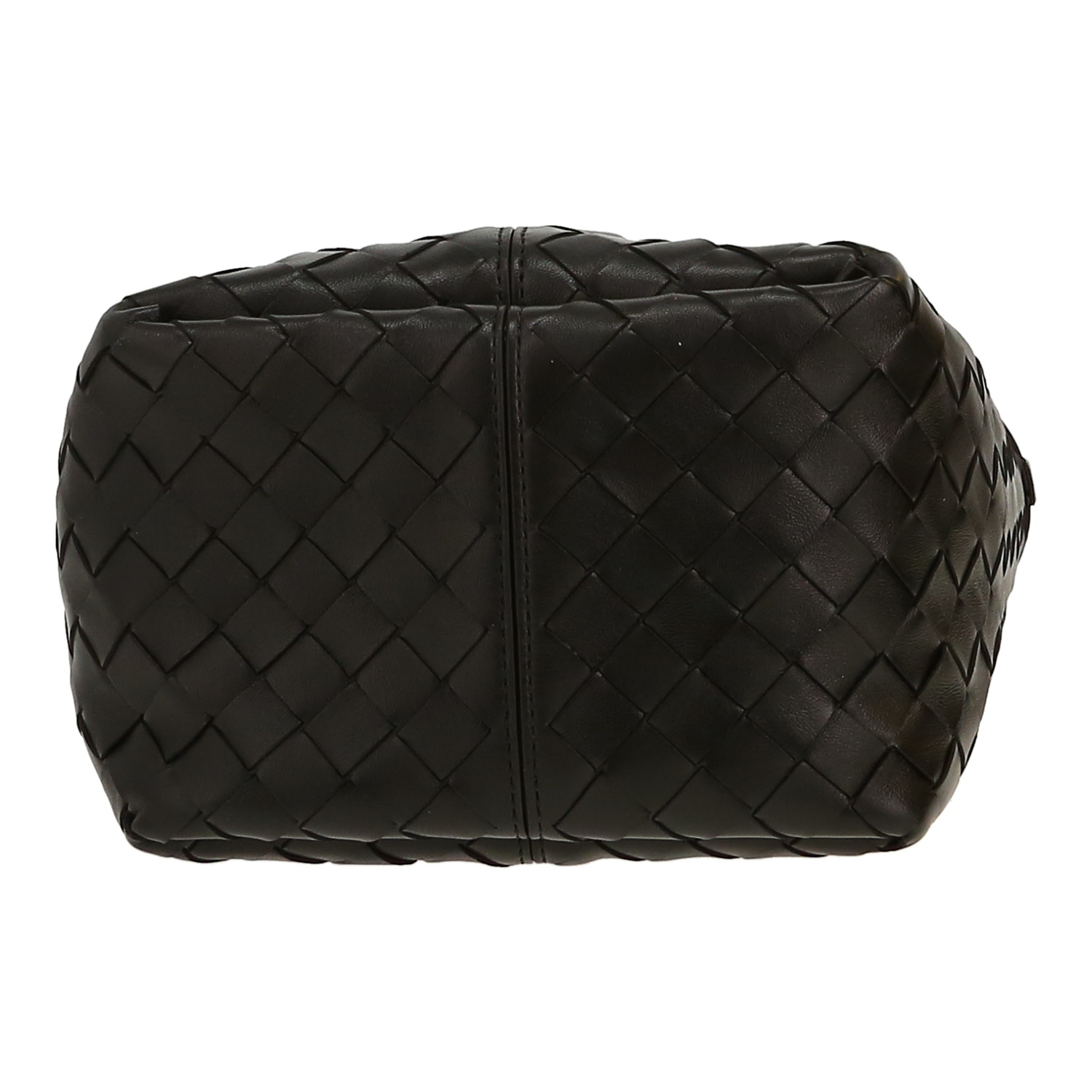 Bottega Veneta  Flip Flap handbag  in black intrecciato leather - Detail D1