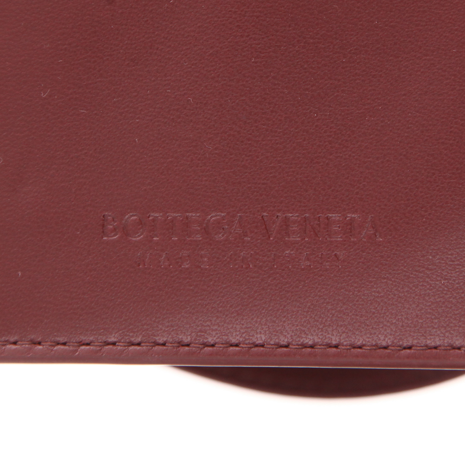 Borsa Bottega Veneta  Flip Flap in pelle intrecciata bordeaux - Detail D2