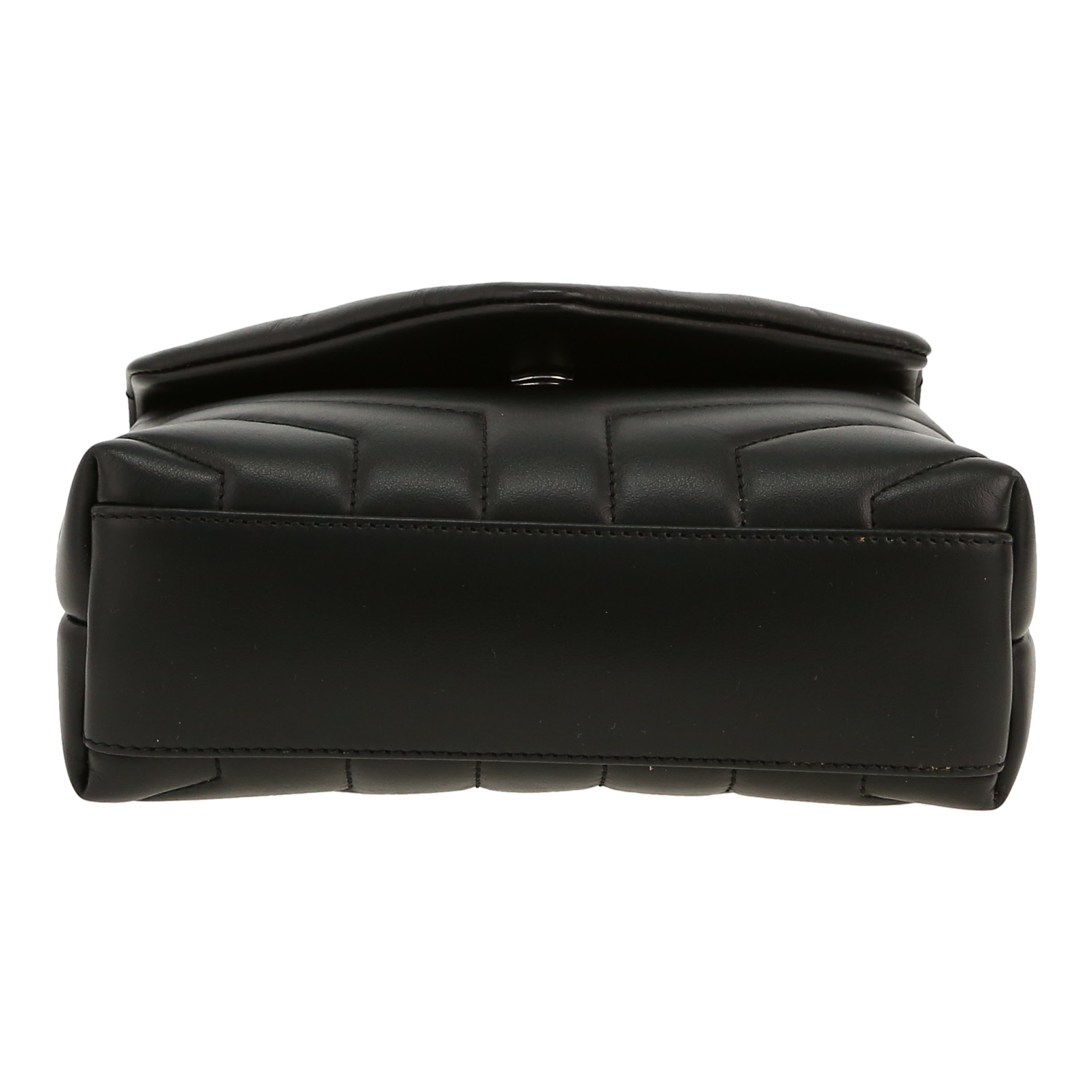 Sac bandoulière Saint Laurent  Toy Loulou en cuir matelassé noir - Detail D1