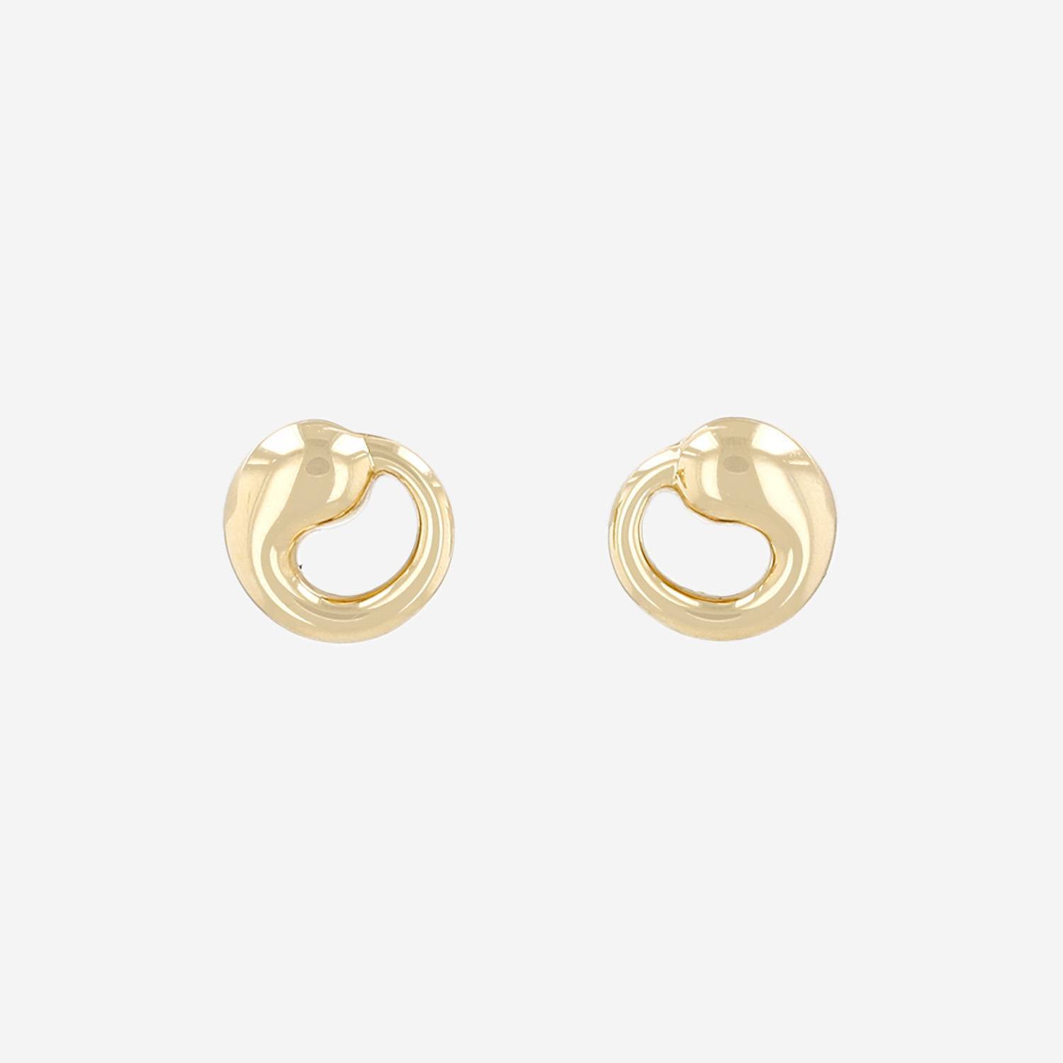 Paire de boucles d'oreilles Tiffany & Co Elsa Peretti en or jaune