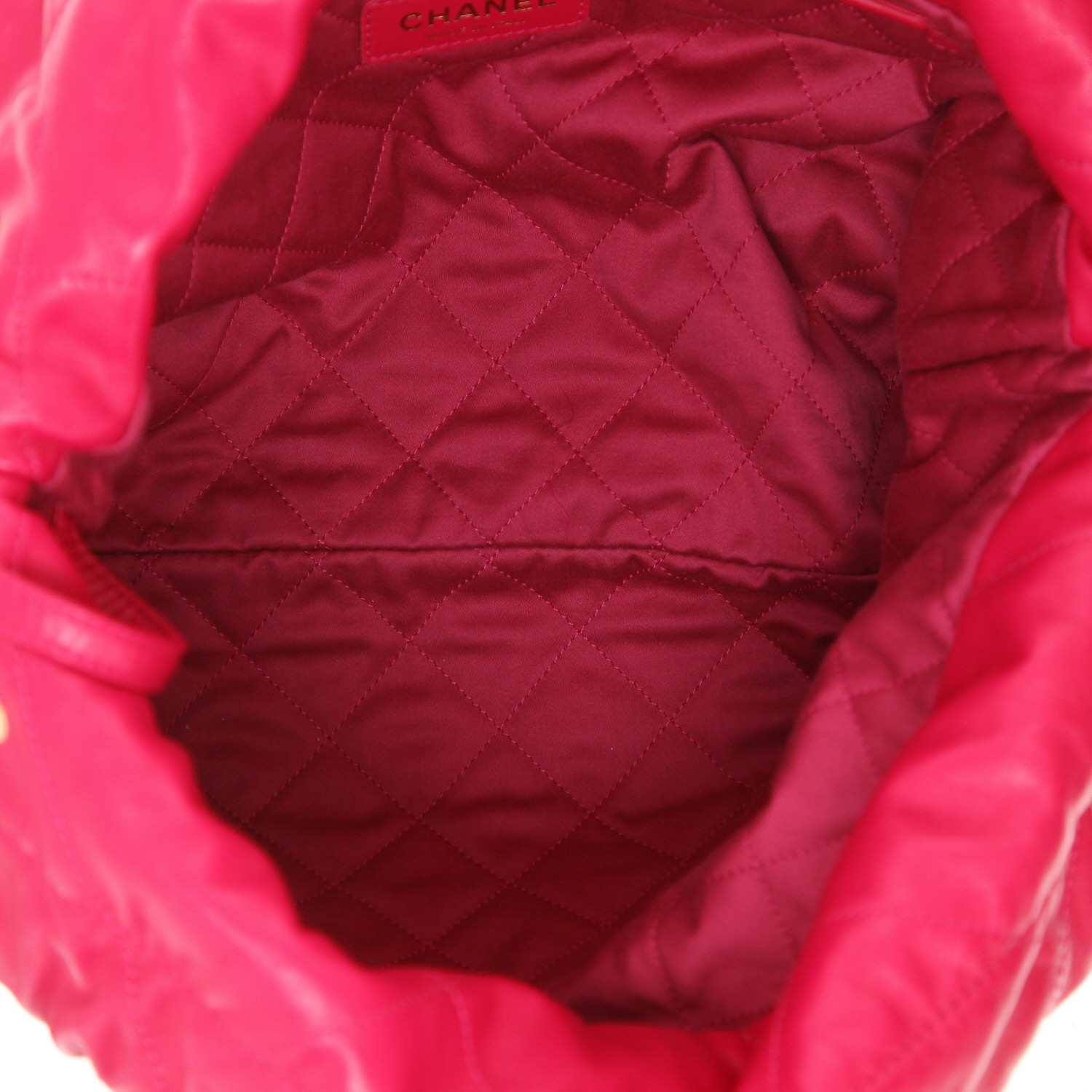 Shopping bag Chanel  22 in pelle trapuntata rosa - Detail D3