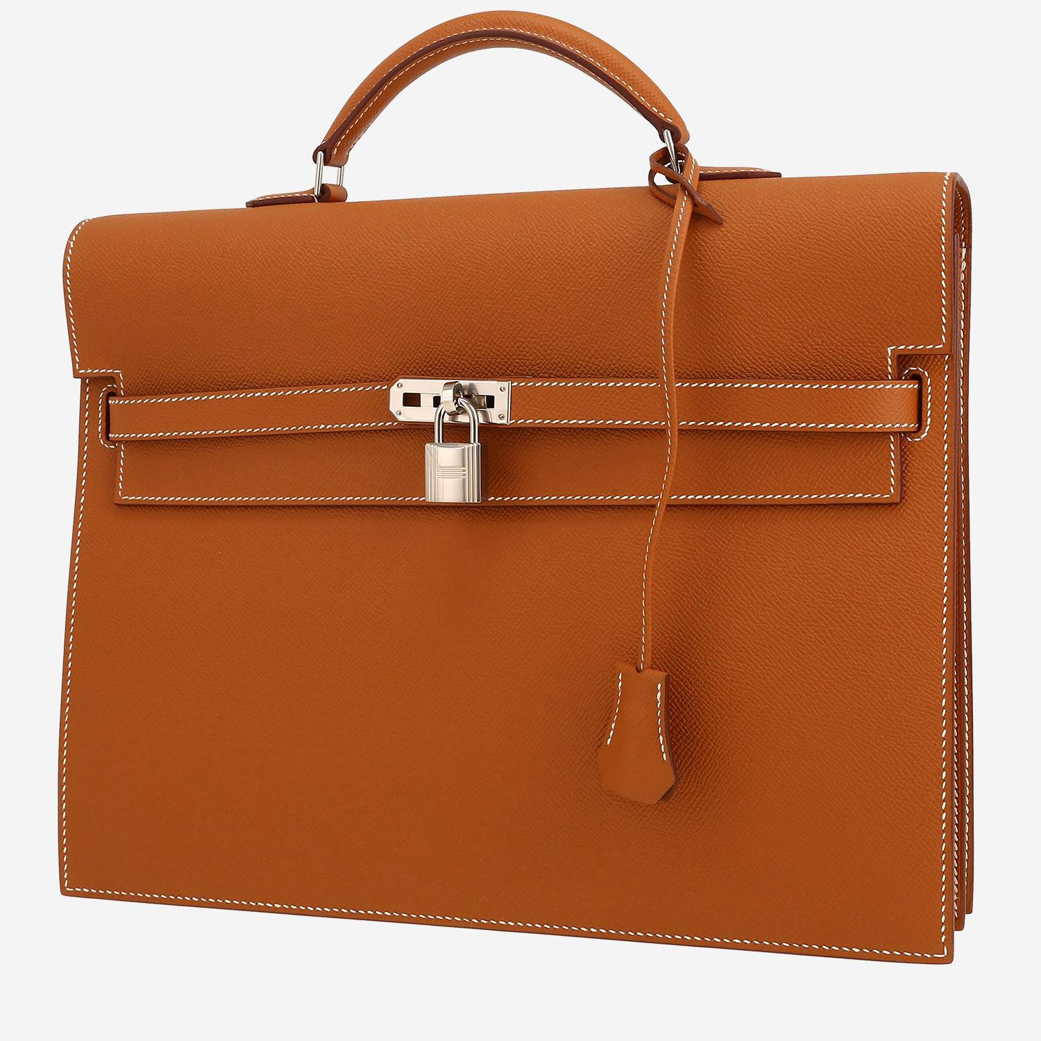 Porte-documents Hermès  Kelly Dépêches en cuir epsom gold