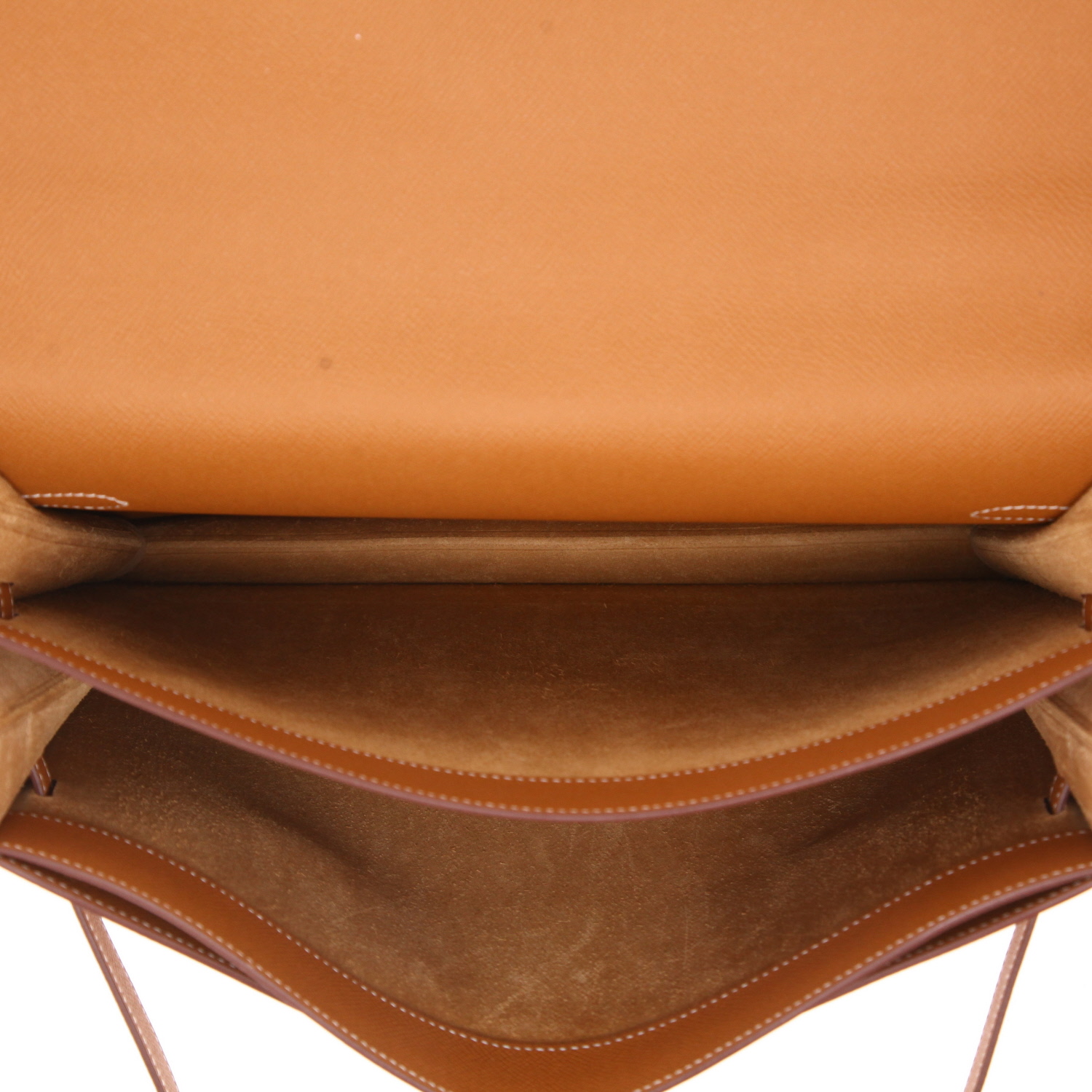 Hermès  Kelly Dépêches briefcase  in gold epsom leather - Detail D3