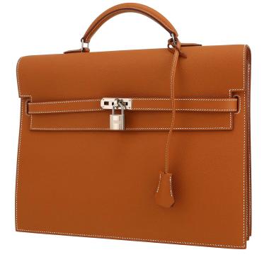 Hermès  Kelly Dépêches briefcase  in gold epsom leather