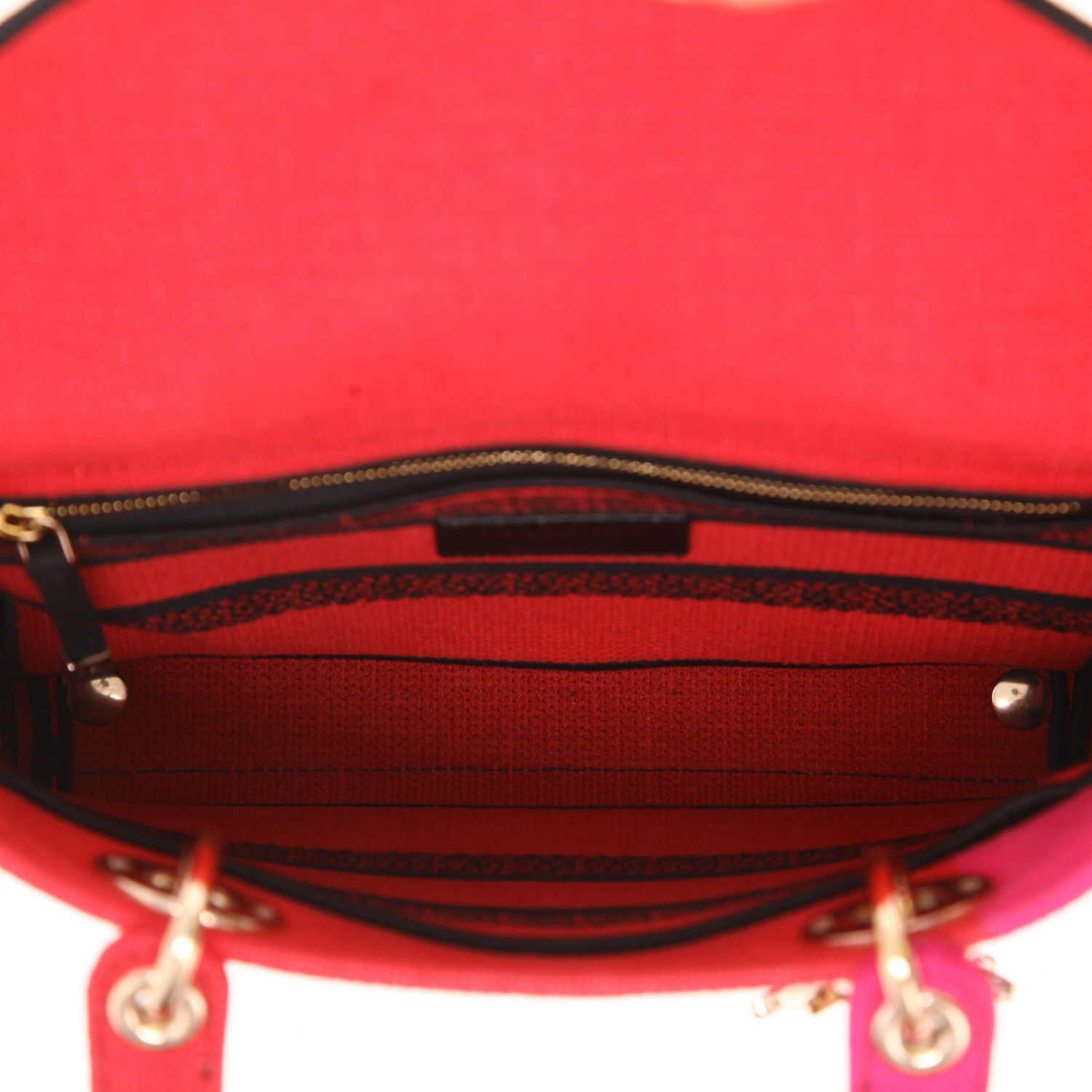 Borsa Dior  Lady D-Lite in tela rosa - Detail D3