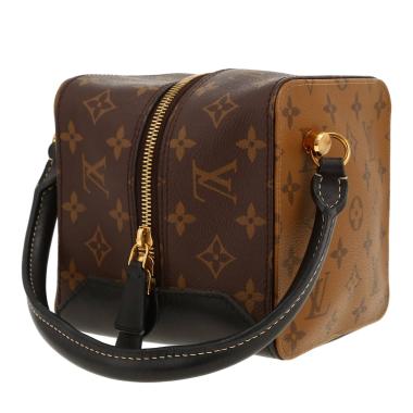 Borsa Louis Vuitton  Square Bag in tela monogram marrone e pelle nera