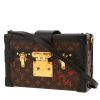 Louis Vuitton  Petite Malle trunk  in brown monogram canvas  and black leather - 00pp thumbnail