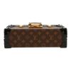 Louis Vuitton  Petite Malle trunk  in brown monogram canvas  and black leather - Detail D1 thumbnail