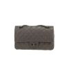 Chanel  2.55 shoulder bag  in grey quilted leather - 360 thumbnail