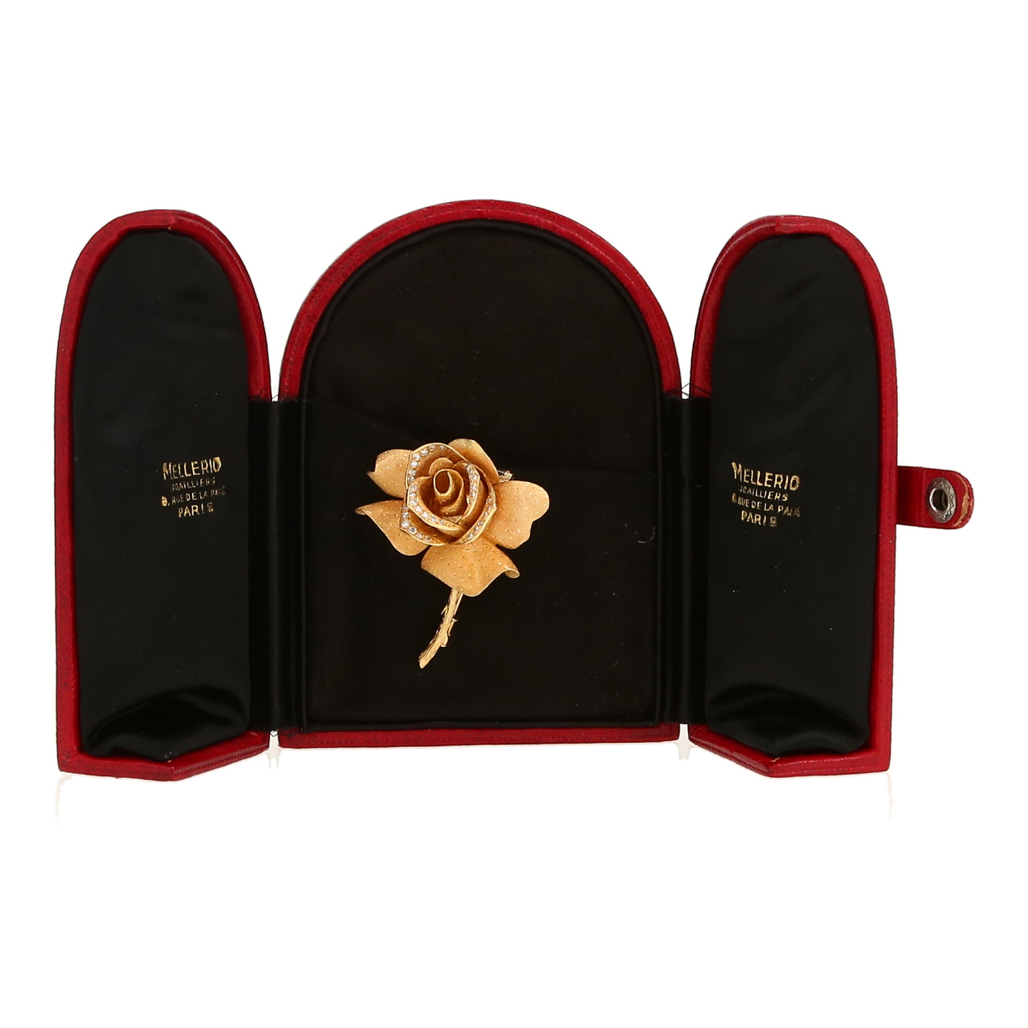 Spilla-ciondolo  Mellerio  in oro giallo e diamanti - Detail D2