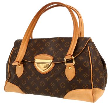 Louis Vuitton  Beverly large model  handbag  monogram canvas  and natural leather