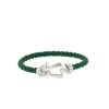 Fred Force 10 large model bracelet in white gold and aquamarine - 360 thumbnail
